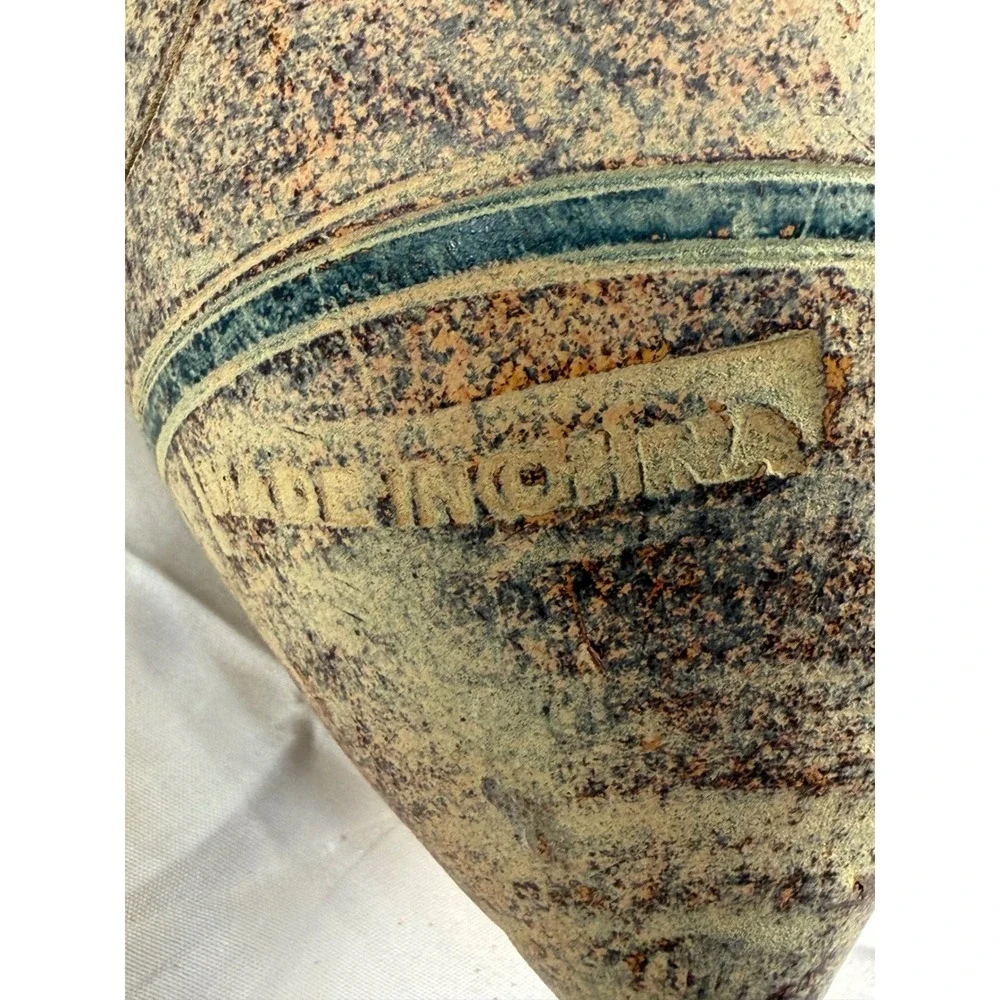 Vintage Style Terracotta Amphora Vase Rustic Greek Roman Decor 9in